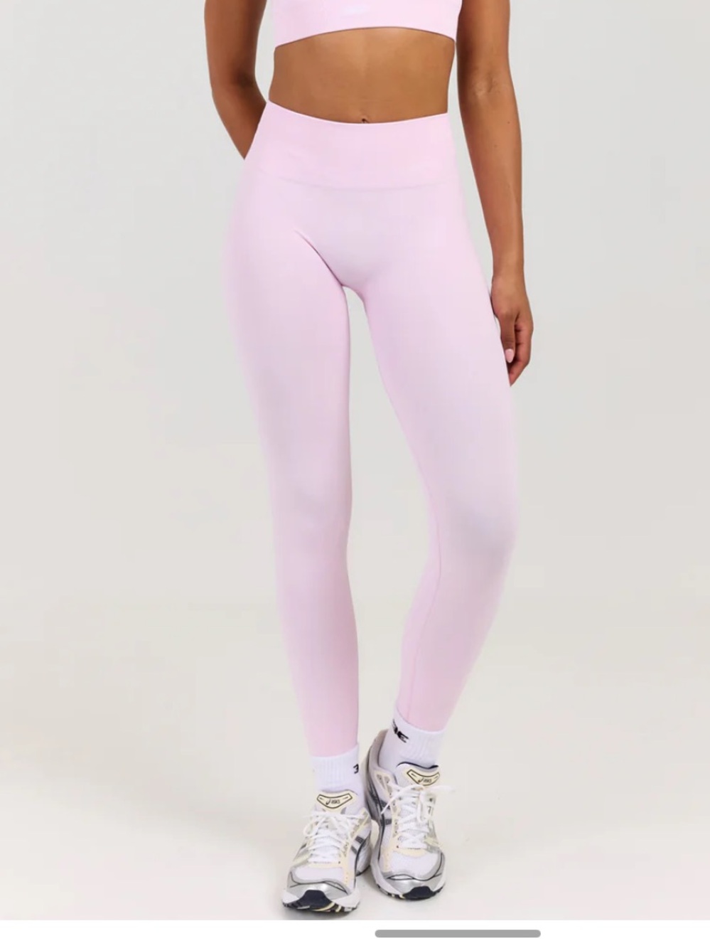 High-Rise Light Pink Seamless Leggings